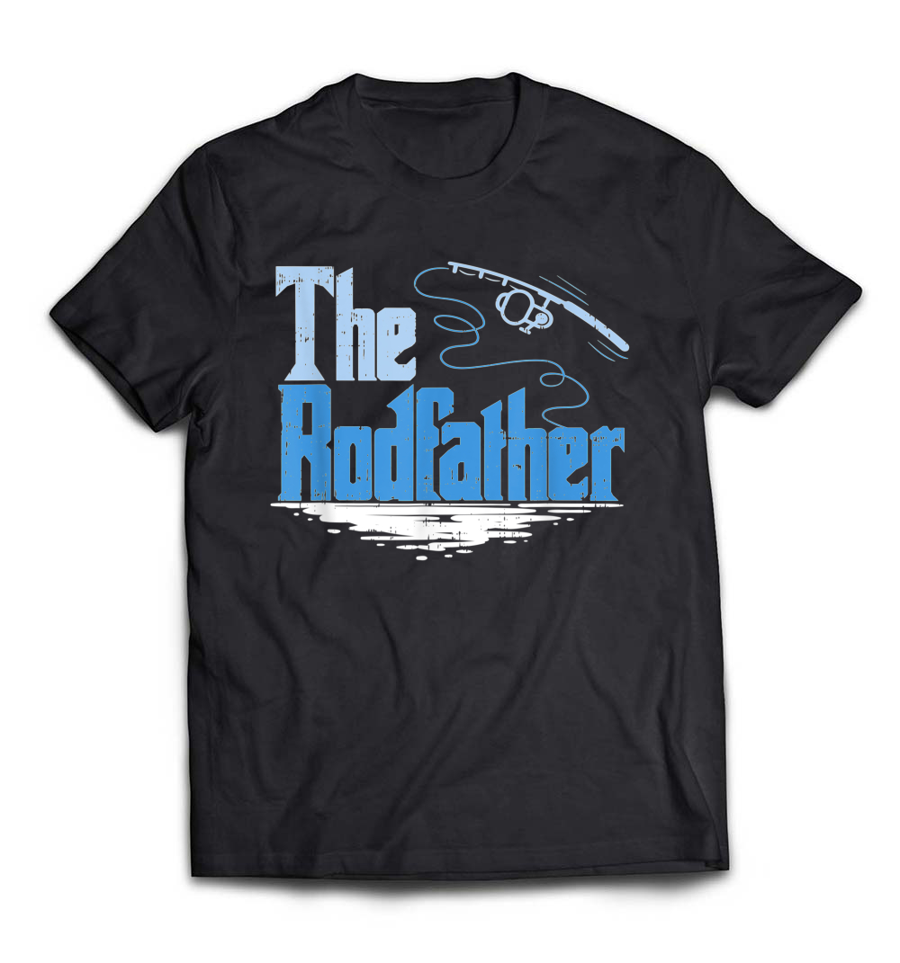 The Rodfather Funny Fishing Parody T-Shirt: Reel in the Laughter